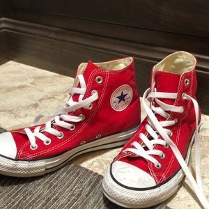 Red converse!! Never worn